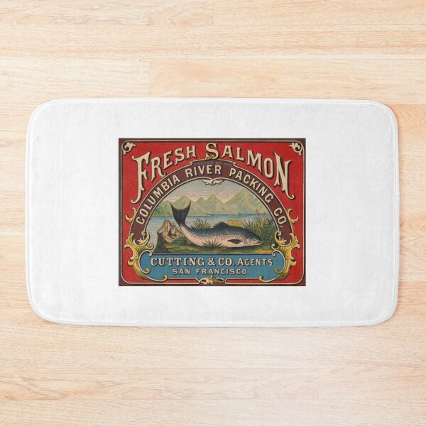 Item preview, Vintage Salmon Can Label Columbia River designed and sold by coffeepolicy.