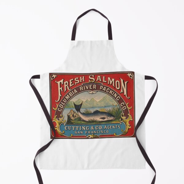 Item preview, Vintage Salmon Can Label Columbia River designed and sold by coffeepolicy.