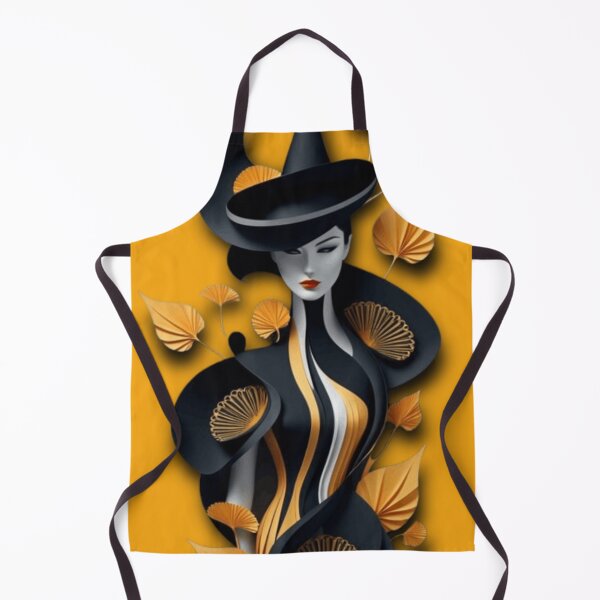 Item preview, Autumn Witch Paper-Cut Art - Witchcore Aesthetic, Fall Magic, Halloween Decor designed and sold by BadeAbba.