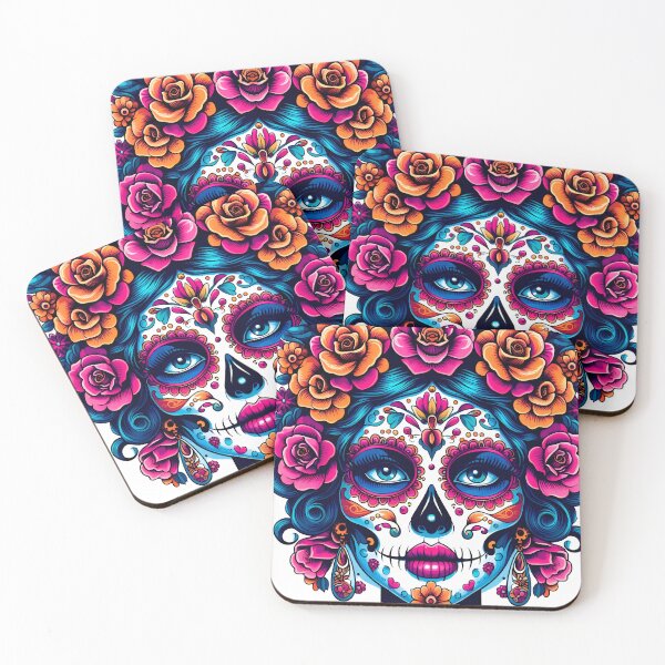 Item preview, Day of the Dead Inspired Illustration – Elegant Catrinas Art designed and sold by  Ojo de Lilith.