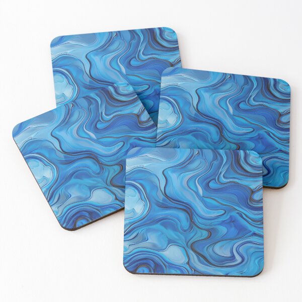 Item preview, Blue wave pattern designed and sold by saly55887.