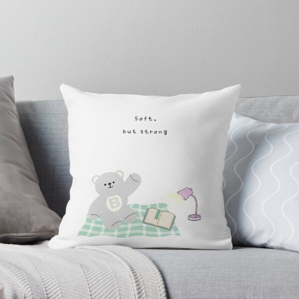Item preview, Soft, Still Strong – Gentle Bear Mood ( White / Transparent Background ) designed and sold by mintmono-studio.