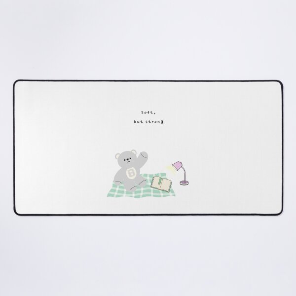 Item preview, Soft, Still Strong – Gentle Bear Mood ( White / Transparent Background ) designed and sold by mintmono-studio.