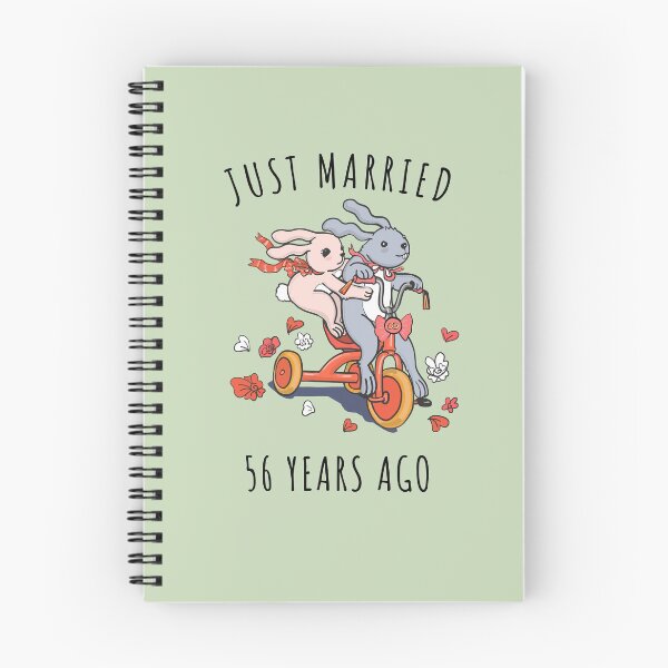 Item preview, Just Married 56 Years Ago - 56th Anniversary Couple Bunnies Tee, Phone Cases And Other Gifts designed and sold by MemWear.