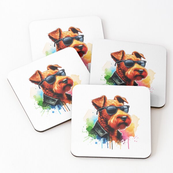 Item preview, Watercolor Irish Terrier Wearing Sunglasses designed and sold by TheAnimalZ00.