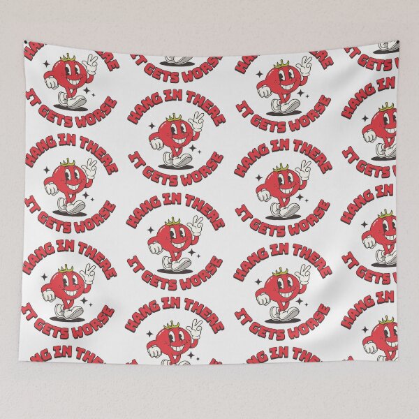 Item preview, Hang In There It Gets Worse Funny Tomato Culinary School designed and sold by Guarddogdrive.