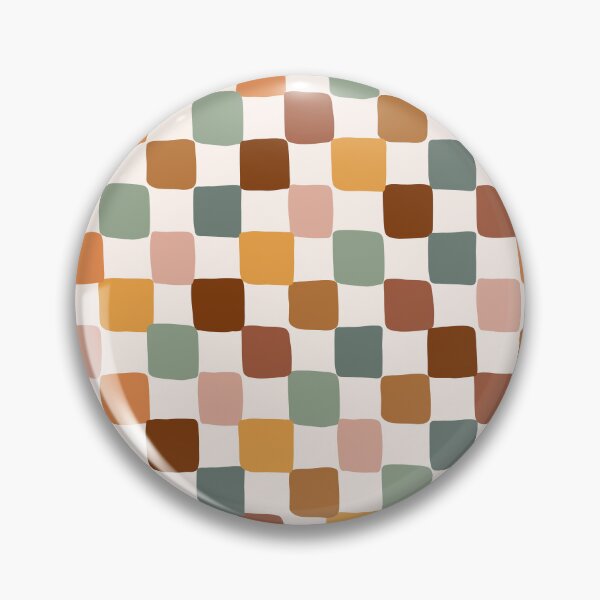 Item preview, Boho Checkerboard Pattern Retro Sage & Terracotta Aesthetic for Dorm Decor and Bedding designed and sold by HastyHouse.