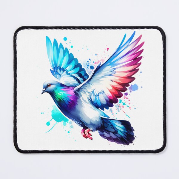 Item preview, Watercolor Flying Pigeon  designed and sold by TheAnimalZ00.