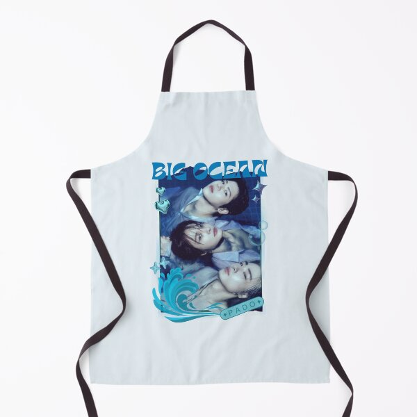 Item preview, Big Ocean Blue Kpop Group Retro Collage Design designed and sold by HELL0WBELLO.