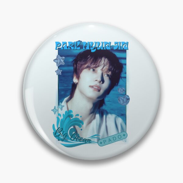 Item preview, Big Ocean Park Hyun Jin (박현진) Blue Kpop Group Retro Collage Design designed and sold by HELL0WBELLO.