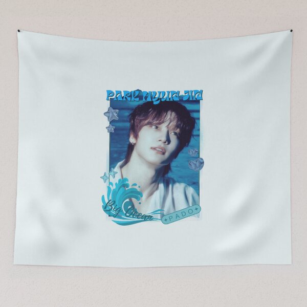 Item preview, Big Ocean Park Hyun Jin (박현진) Blue Kpop Group Retro Collage Design designed and sold by HELL0WBELLO.