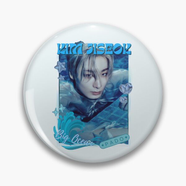 Item preview, Big Ocean Kim Ji Seok (김지석) Blue Kpop Group Retro Collage Design designed and sold by HELL0WBELLO.