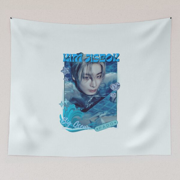 Item preview, Big Ocean Kim Ji Seok (김지석) Blue Kpop Group Retro Collage Design designed and sold by HELL0WBELLO.