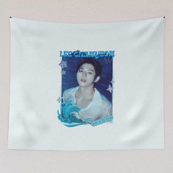 Item preview, Big Ocean Lee Chan Yeon (이찬연) Blue Kpop Group Retro Collage Design designed and sold by HELL0WBELLO.