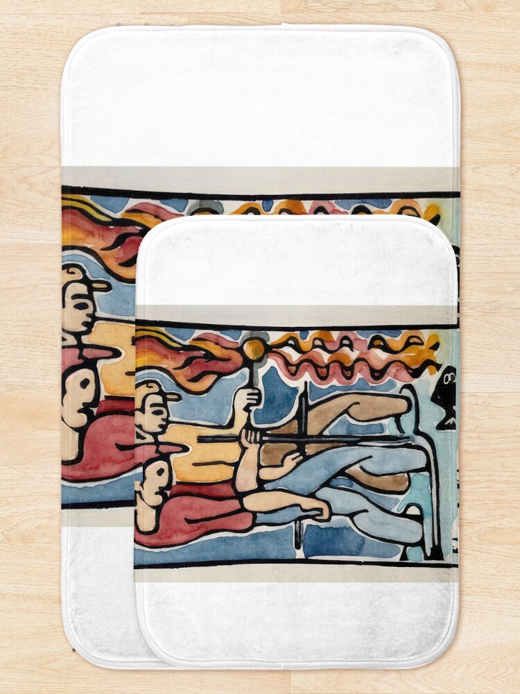 Thumbnail 5 of 6, Bath Mat, Walter Anderson designed and sold by DeepikaMisra.