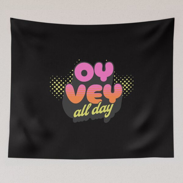 Item preview, Jewish Humor Apparel Oy Vey All Day, Funny Oy Vey Tee, Hebrew Laugh Shirt, Unisex Graphic Top, Jewish Gift Shirt designed and sold by Orens POD.