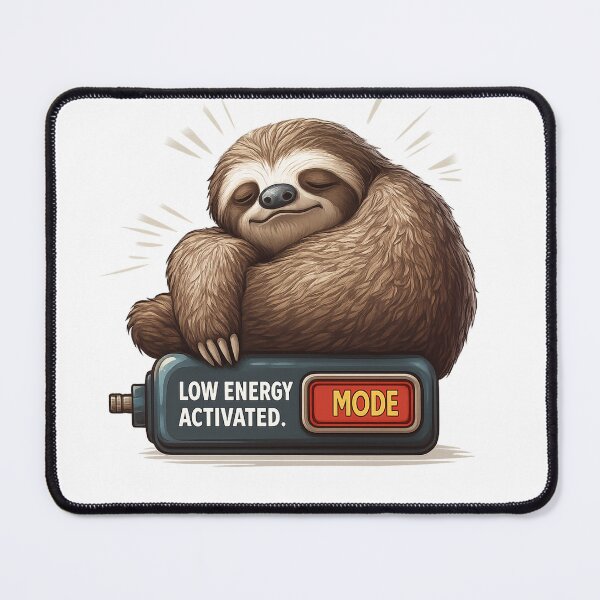 Item preview, Embrace your inner sloth—Low Energy Mode: Activated and proud! designed and sold by Chroma Myst.