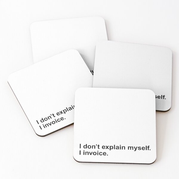 Item preview, I don’t explain myself. I invoice. Black Ink Sticker designed and sold by RebelCactusStore.
