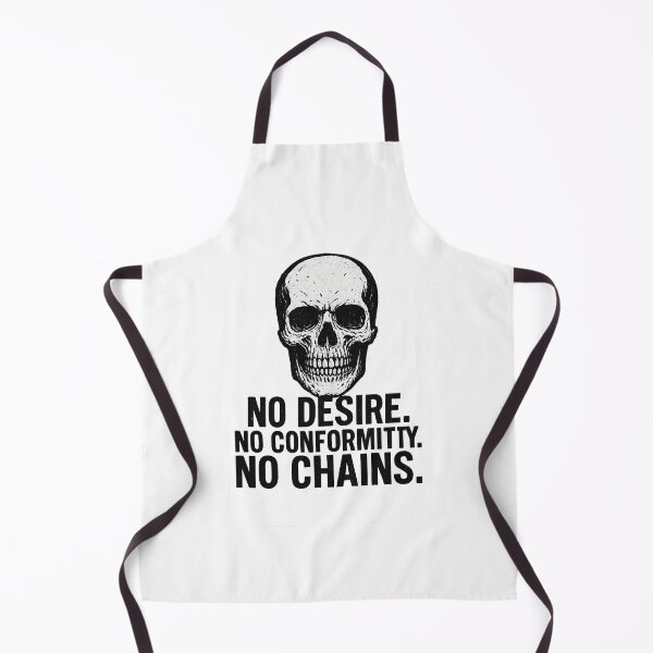 Item preview, No Desire No Conformity No Chains Skull Art designed and sold by Uglyandcute.