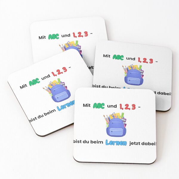 Item preview, Colorful school backpack with learning motifs designed and sold by Artquanta.