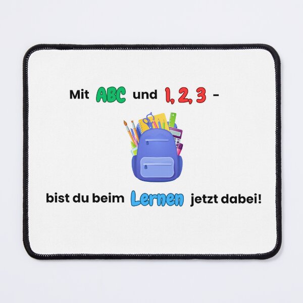Item preview, Colorful school backpack with learning motifs designed and sold by Artquanta.