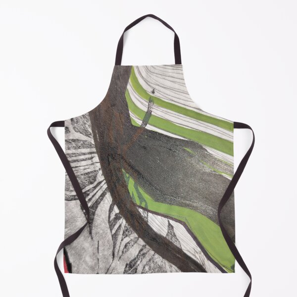 Item preview, Trillium olive red black block print painting designed and sold by jessrussell.