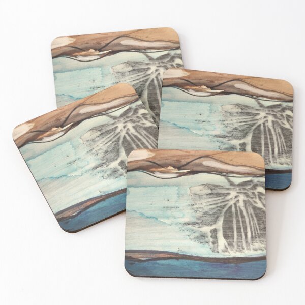 Item preview, Trillium block print horizontal plane and sand designed and sold by jessrussell.