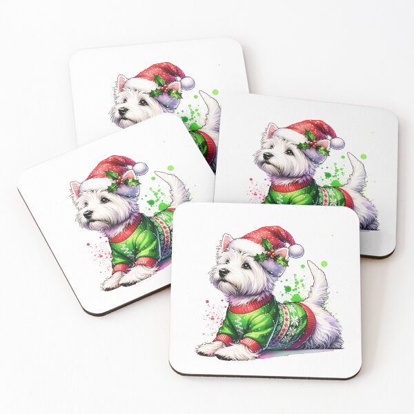 Item preview, West Highland White Terrier Christmas designed and sold by TheAnimalZ00.