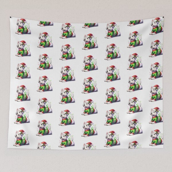 Item preview, West Highland White Terrier Christmas designed and sold by TheAnimalZ00.