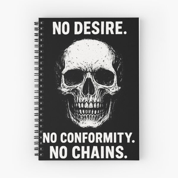 Item preview, No Desire No Conformity No Chains Horror Art designed and sold by Uglyandcute.