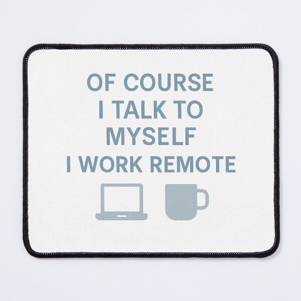 Item preview, Funny Remote Work design - Of Course I Talk to Myself I Work Remote designed and sold by LuxeGraphix.