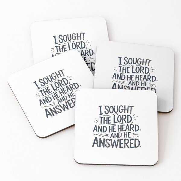 Item preview, I Sought the Lord and He Heard and He Answered  designed and sold by TheBullishRhino.