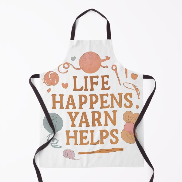 Item preview, Life Happens Yarn Helps Crafting Therapy designed and sold by MHE-Store.