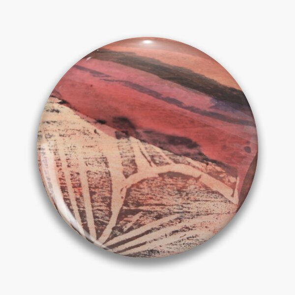 Item preview, Trillium block print on pink cadmium faded designed and sold by jessrussell.