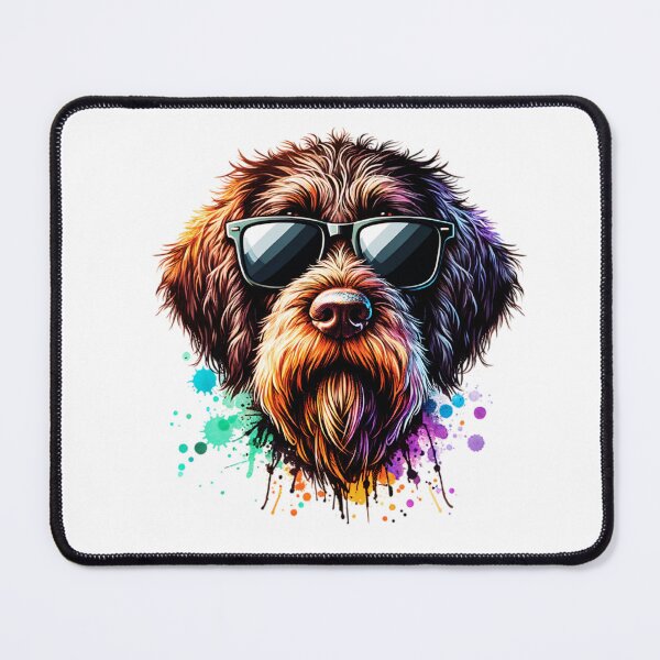 Item preview, Watercolor Wirehaired Pointing Griffon Wearing Sunglasses designed and sold by TheAnimalZ00.