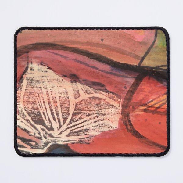 Item preview, Trillium block print on pink cadmium faded designed and sold by jessrussell.