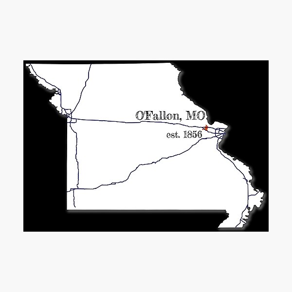 Item preview, O'Fallon, MO [White] designed and sold by PhilbonianDezin.
