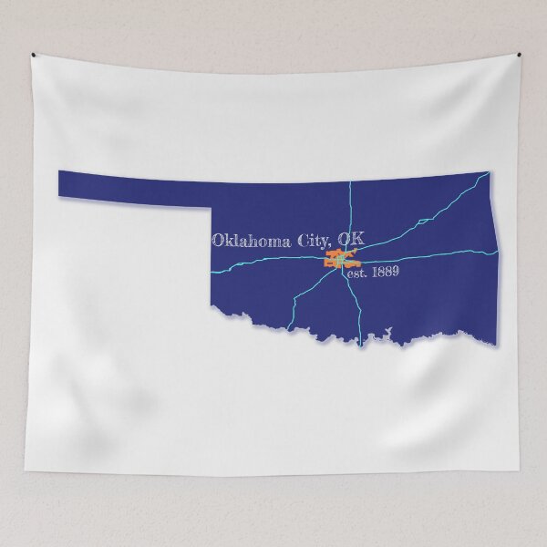 Item preview, Oklahoma City, OK [Blue] designed and sold by PhilbonianDezin.