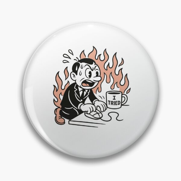 Item preview, Clicking & Surviving – Funny Office Sticker designed and sold by Out of Orbit.