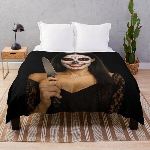 Item preview, Dia de Muertos Deadly Catrina – Mexican Beauty with an Edge designed and sold by DibujandoPorfa.