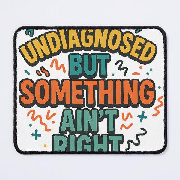 Item preview, Undiagnosed But Something Ain't Right Humor designed and sold by MHE-Store.