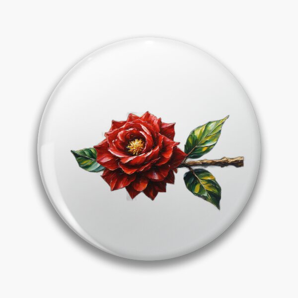 Item preview, Crimson Rose Bloom – Botanical Clipart designed and sold by ARTYNest.store.