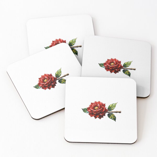 Item preview, Crimson Rose Bloom – Botanical Clipart designed and sold by ARTYNest.store.