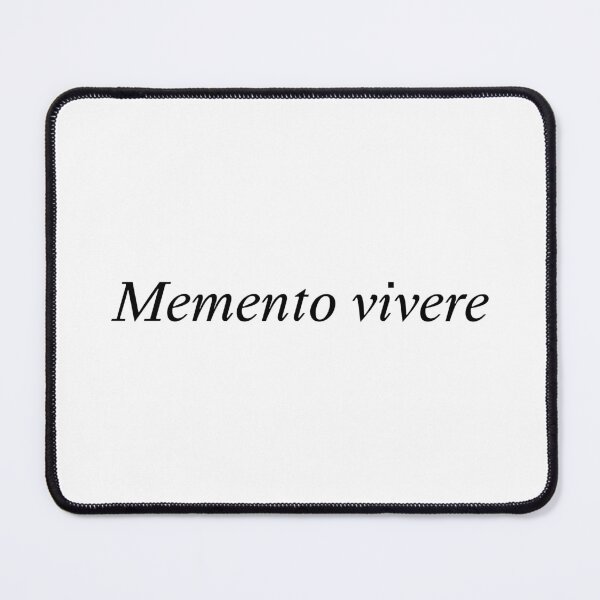Item preview, Memento vivere - Remember to live | Latin phrase designed and sold by wonderxwander.