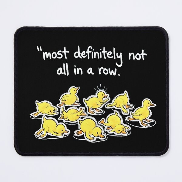Item preview, Most Definitely Not All In A Row Duck Mental Health T-Shirta designed and sold by ach-ser.