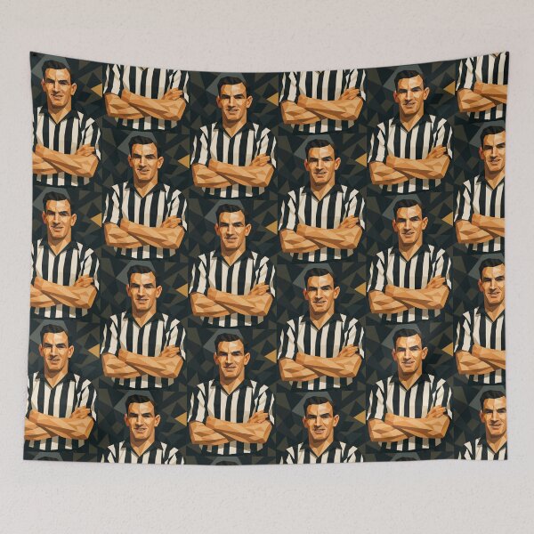 Item preview, Jackie Milburn Football Legend Newcastle Vector Art designed and sold by kakarikihill.