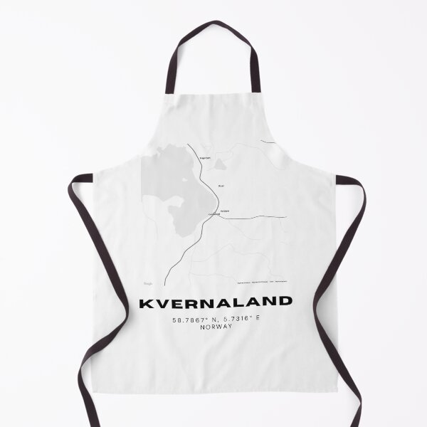 Item preview, Kvernaland Norway Map Art – Simple Travel-Inspired Design designed and sold by RM-Journey.