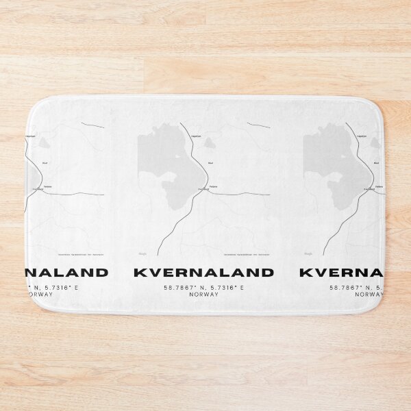 Item preview, Kvernaland Norway Map Art – Simple Travel-Inspired Design designed and sold by RM-Journey.