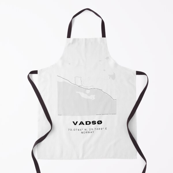 Item preview, Vadsø Norway Map – Nordic Minimalist Travel Print designed and sold by RM-Journey.