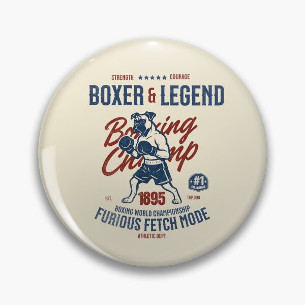 Item preview, Boxer & Legend – Vintage Boxing Dog Champ Design designed and sold by Bossy Dogs Co..